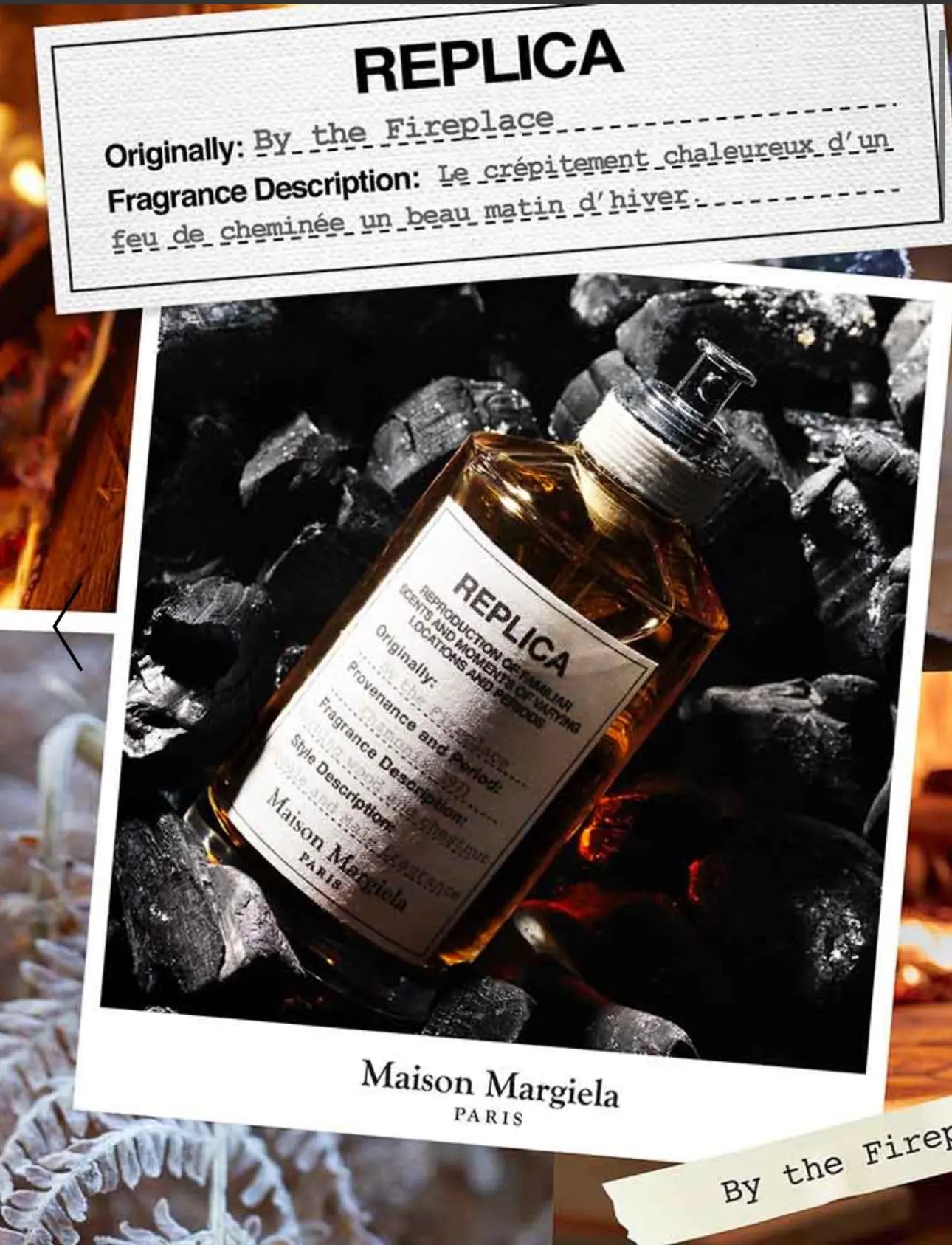 MAISON MARGIELA – REPLICA – BY THE FIREPLACE 100 ML PARFUM Replica